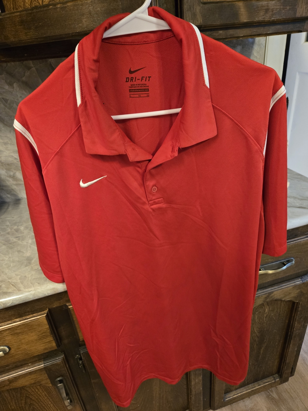 Nike Dri-FIT Red Polo Shirt